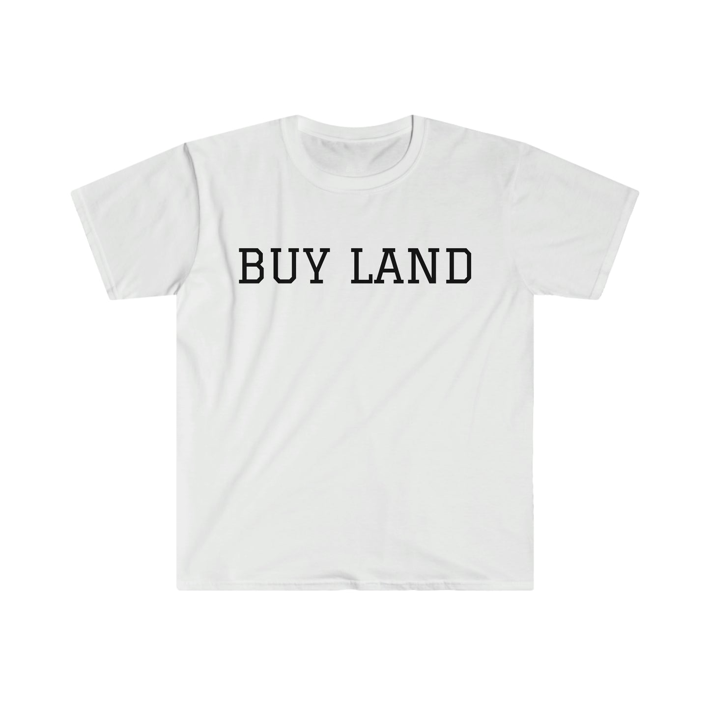 "Buy Land" Unisex Softstyle T-Shirt without BLC Logo